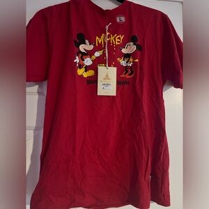 Red Mickey Mouse Vans tshirt